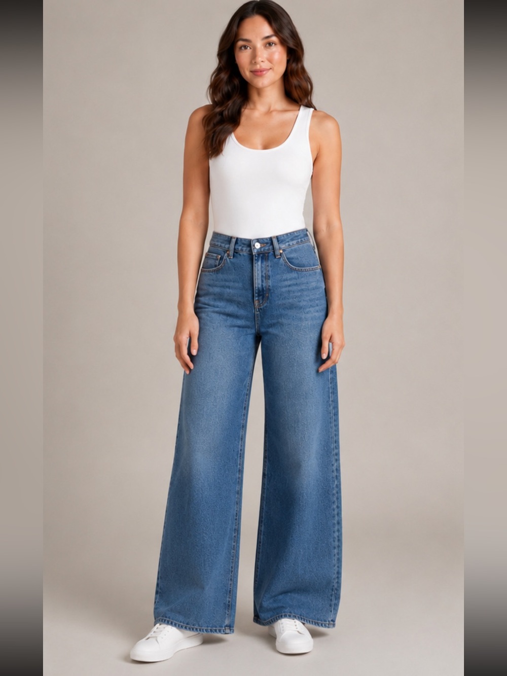 Lilou Wide Leg High Rise Jeans – Light Wash – New Without Tags